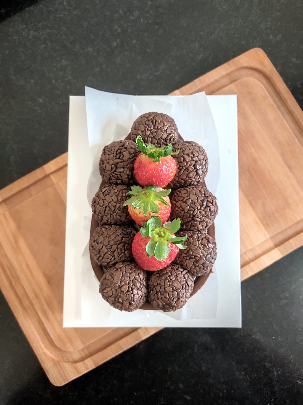 Brigadeiro com Morango